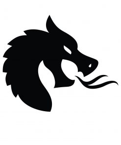 Dragon Silhouette Decal - Style 3