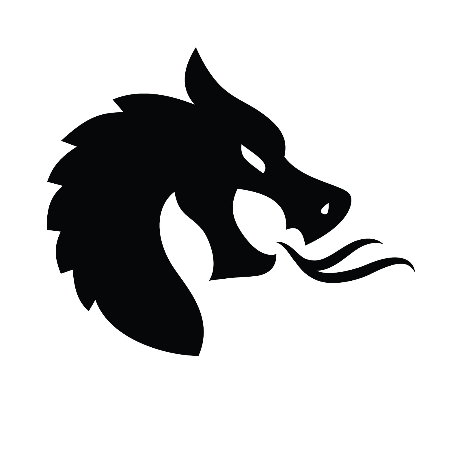 Dragon Silhouette Decal - Style 3